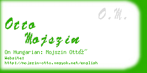 otto mojszin business card